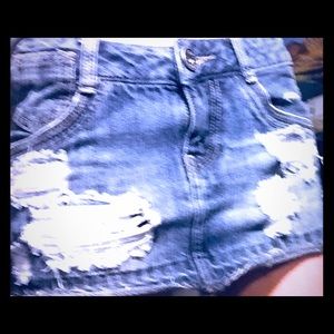 Guess jeans) mini skirt size 24 100% cotton